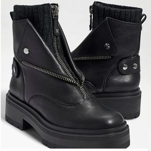 Sam Edelman Linds Zipper Chelsea Black Boot